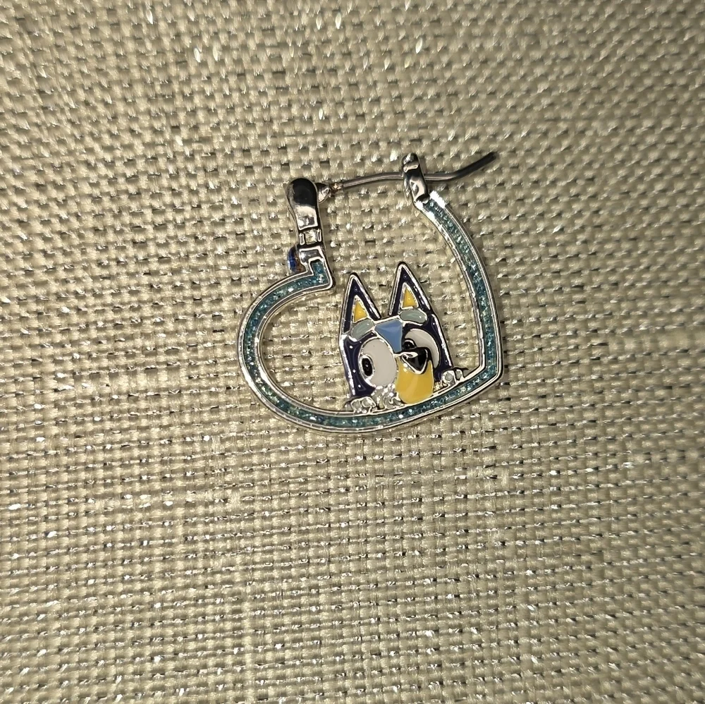 Bluey Silver Plated Kids Earrings